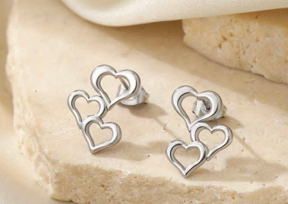 Triple Hearts stainless steel absolutely adorable and versatile