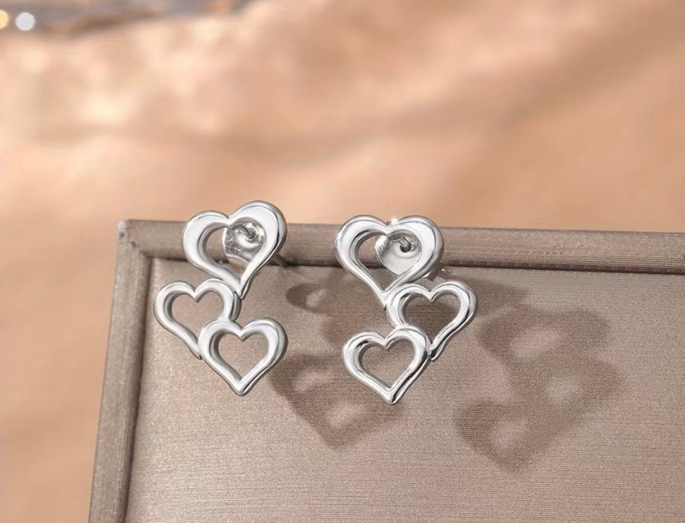 Triple Hearts stainless steel absolutely adorable and versatile