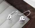 Sterling Silver Heart dangle earrings